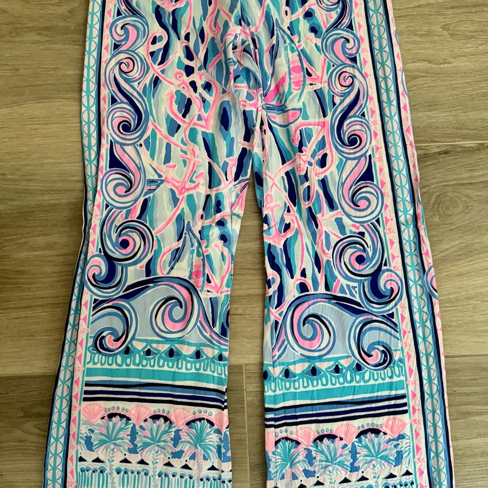 Lilly Pulitzer Reel Nauti Bal Harbour Palazzo Pants XS